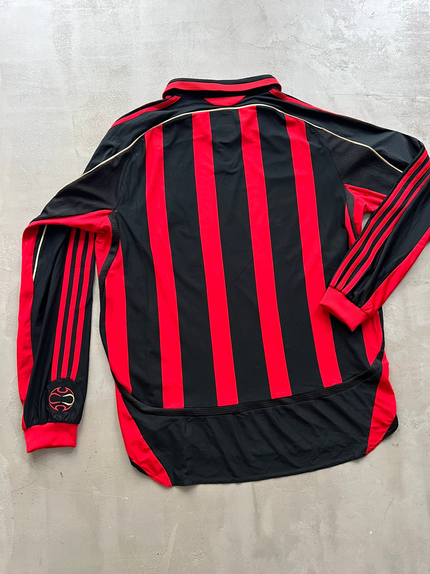 BLACK/RED AC MILAN LONGSLEEVE JERSEY - 2000S - XL