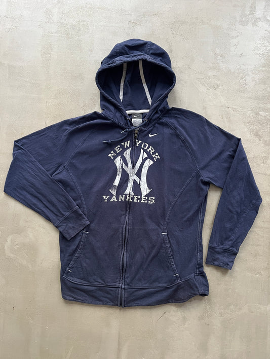 NAVY YANKEES ZIP UP JACKET - 2000S - M/S