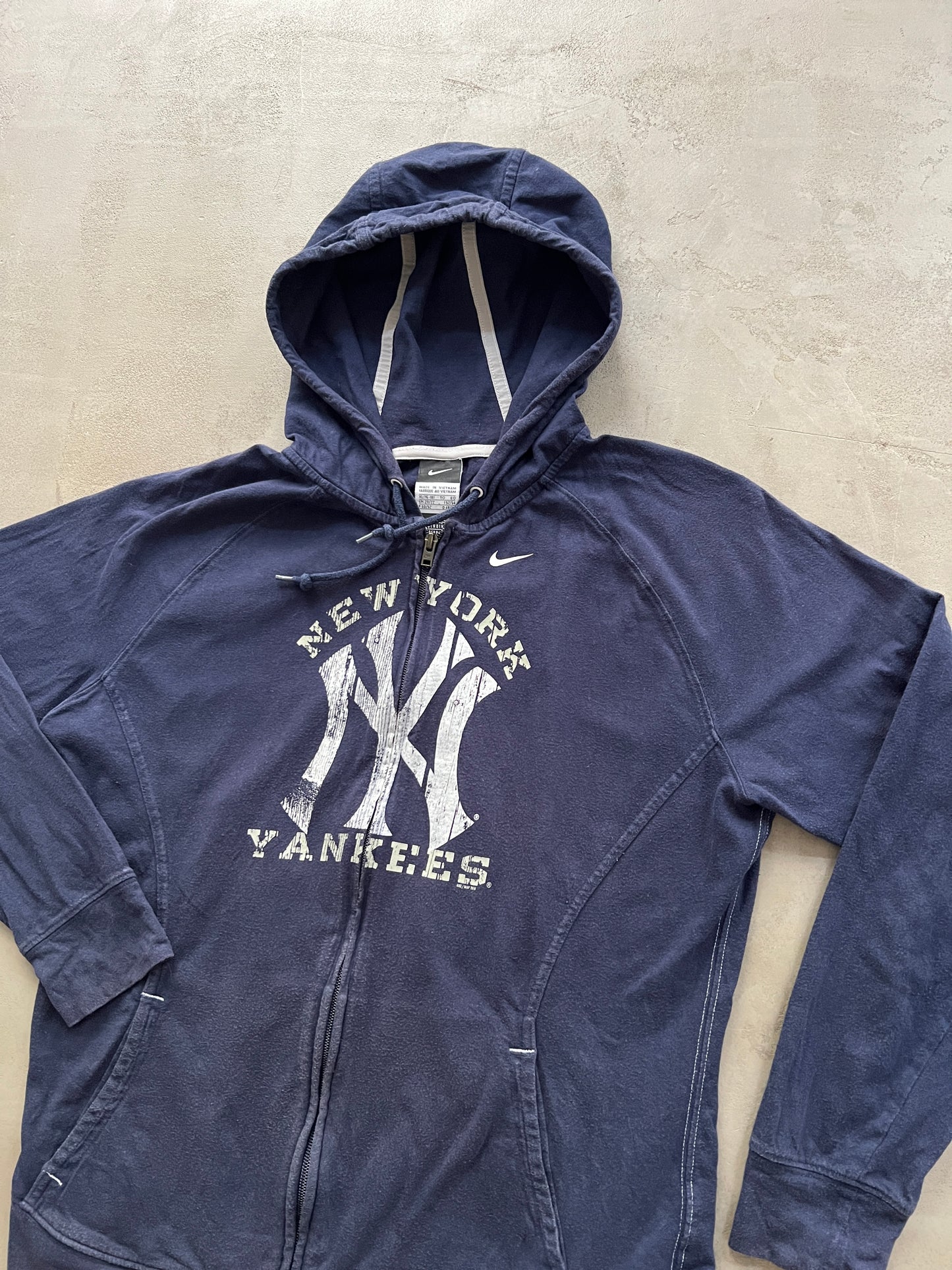 NAVY YANKEES ZIP UP JACKET - 2000S - M/S