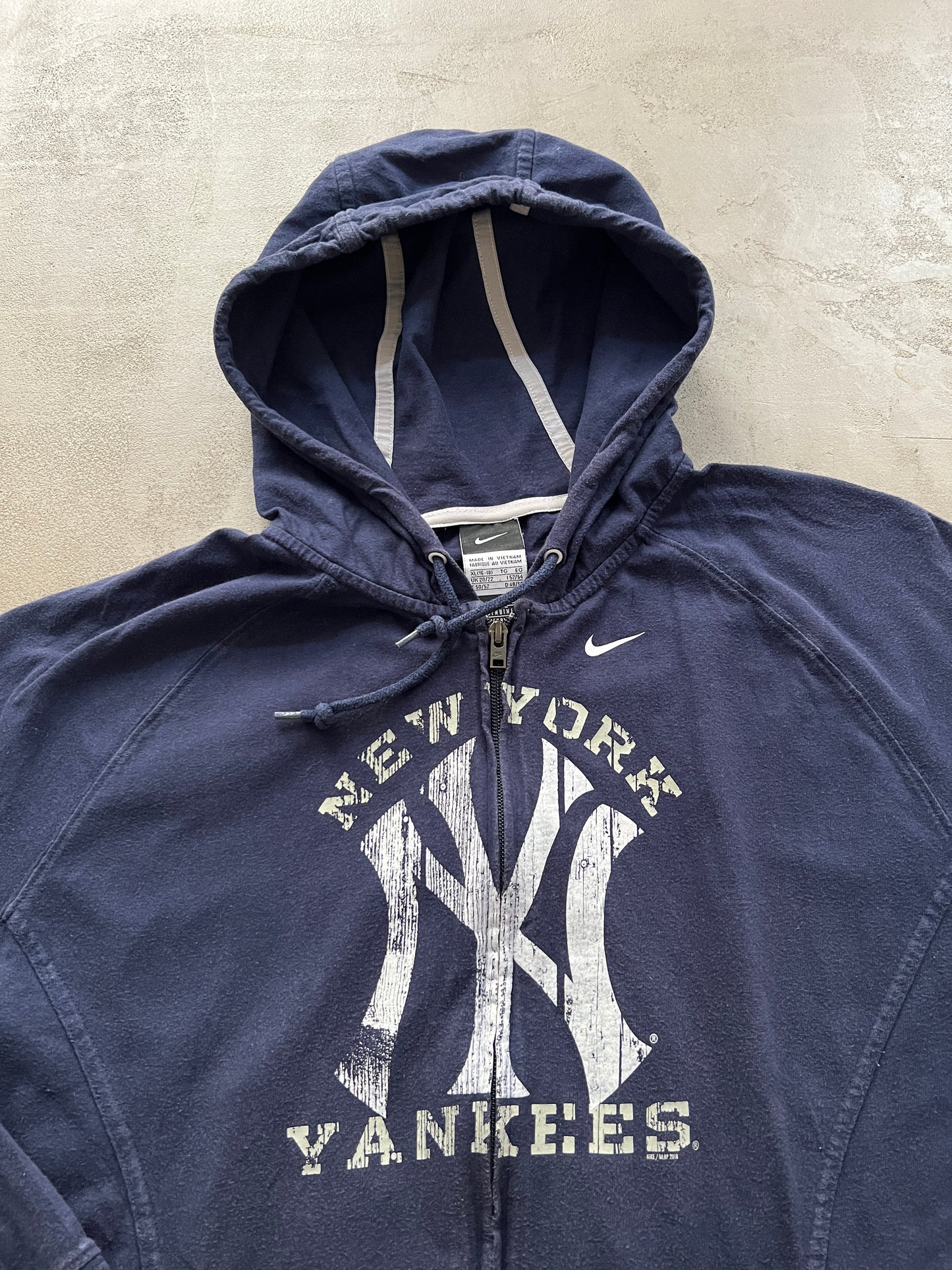 NAVY YANKEES ZIP UP JACKET - 2000S - M/S