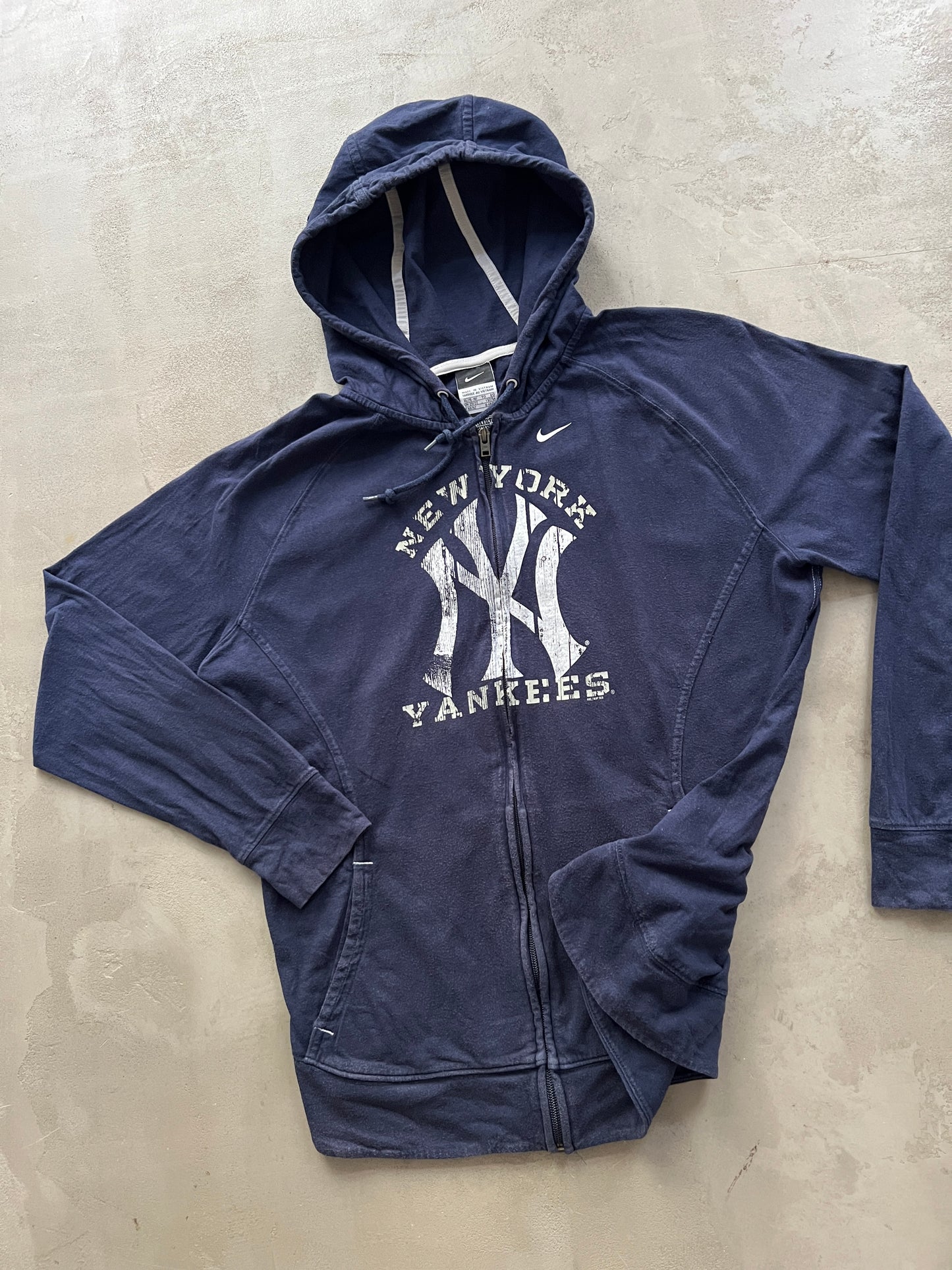 NAVY YANKEES ZIP UP JACKET - 2000S - M/S