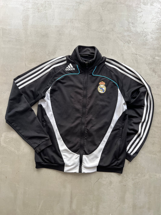 BLACK REAL MADRID TRACK JACKET - 2000S - M