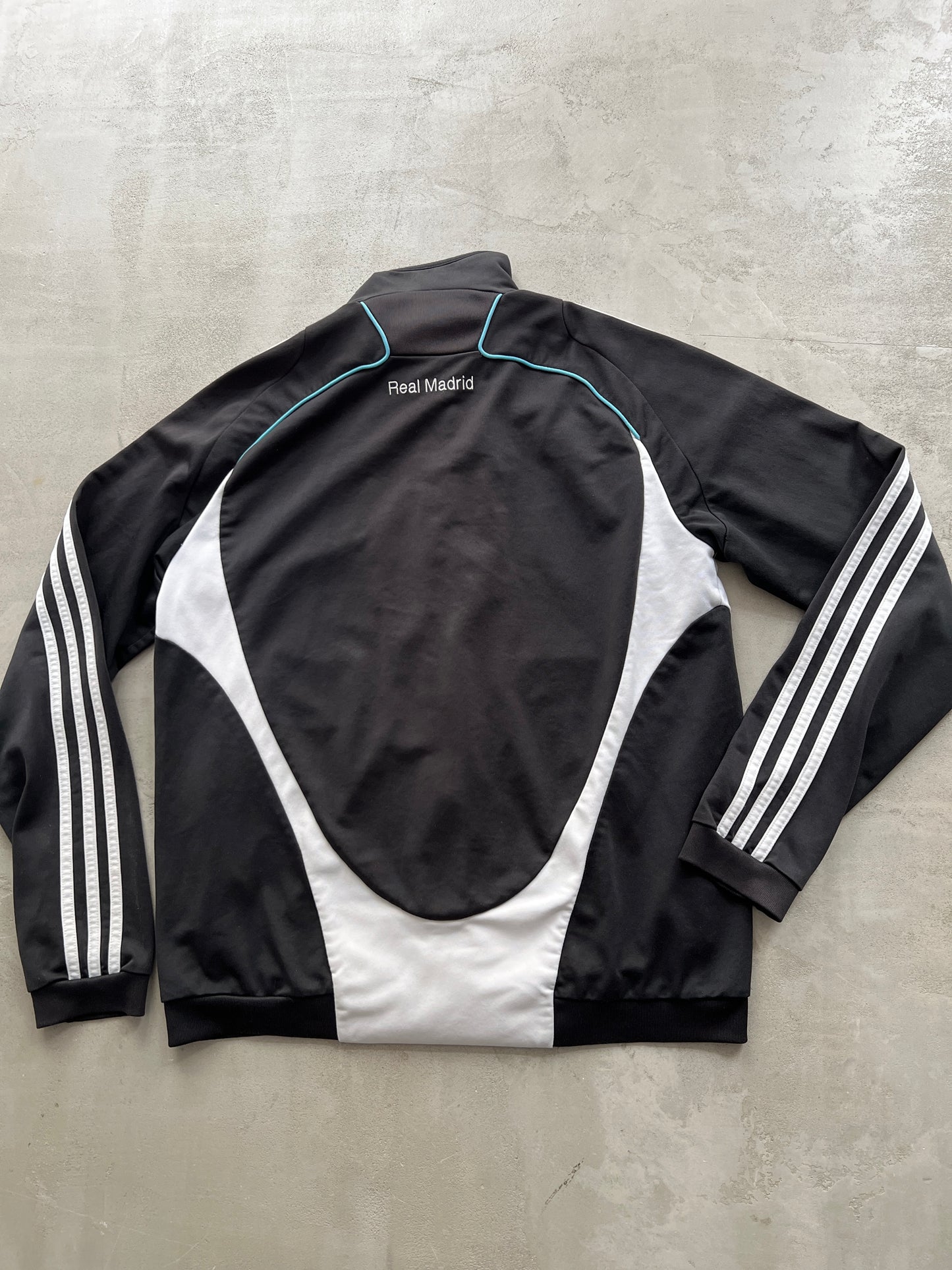 BLACK REAL MADRID TRACK JACKET - 2000S -M