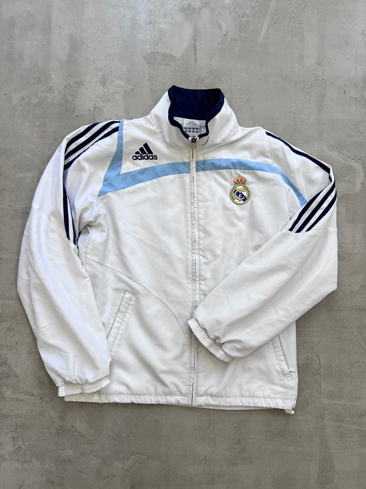 WHITE/BABY BLUE REAL MADRID TRACK JACKET - 2000S