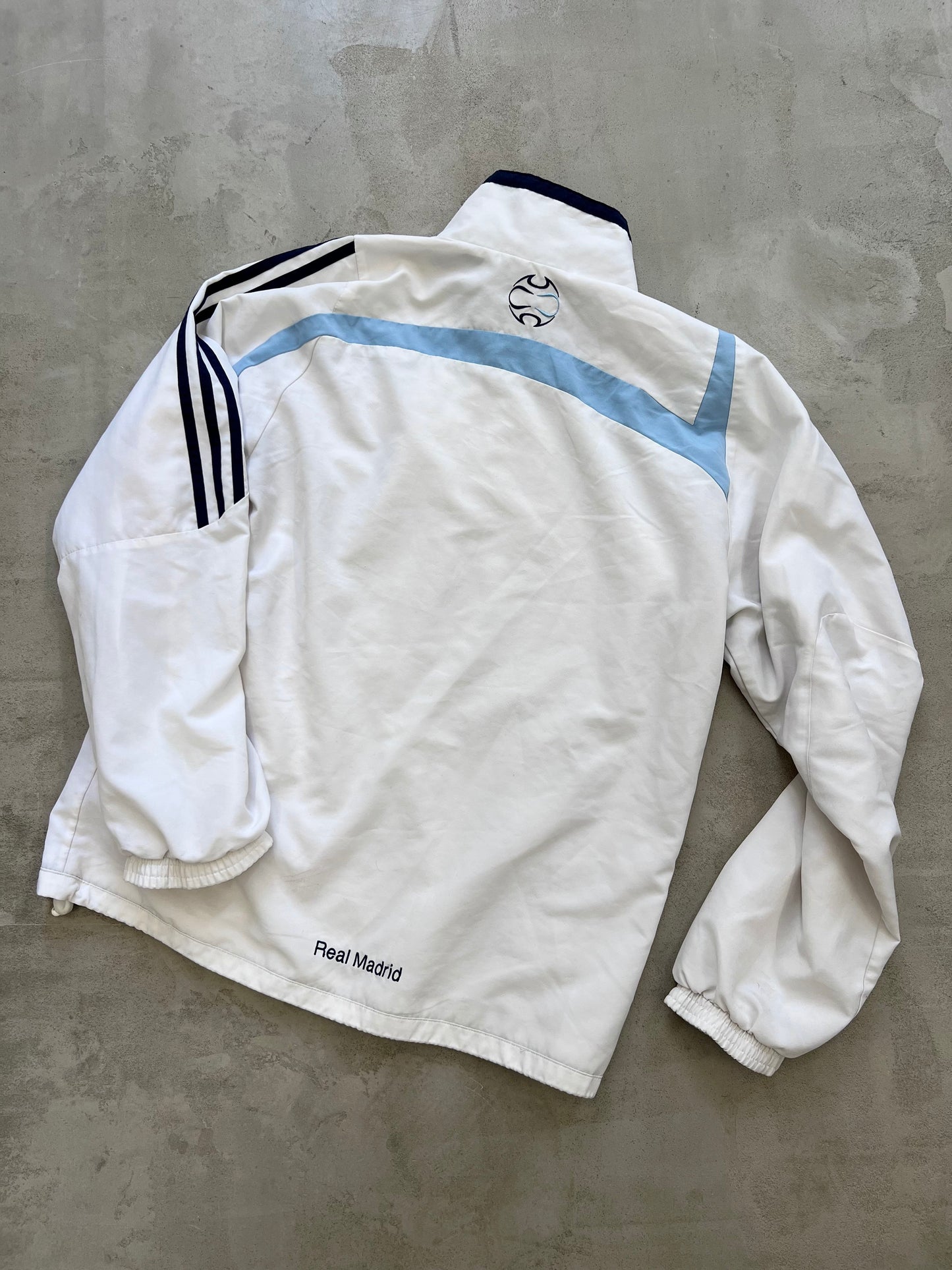 WHITE/BABY BLUE REAL MADRID TRACK JACKET - 2000S