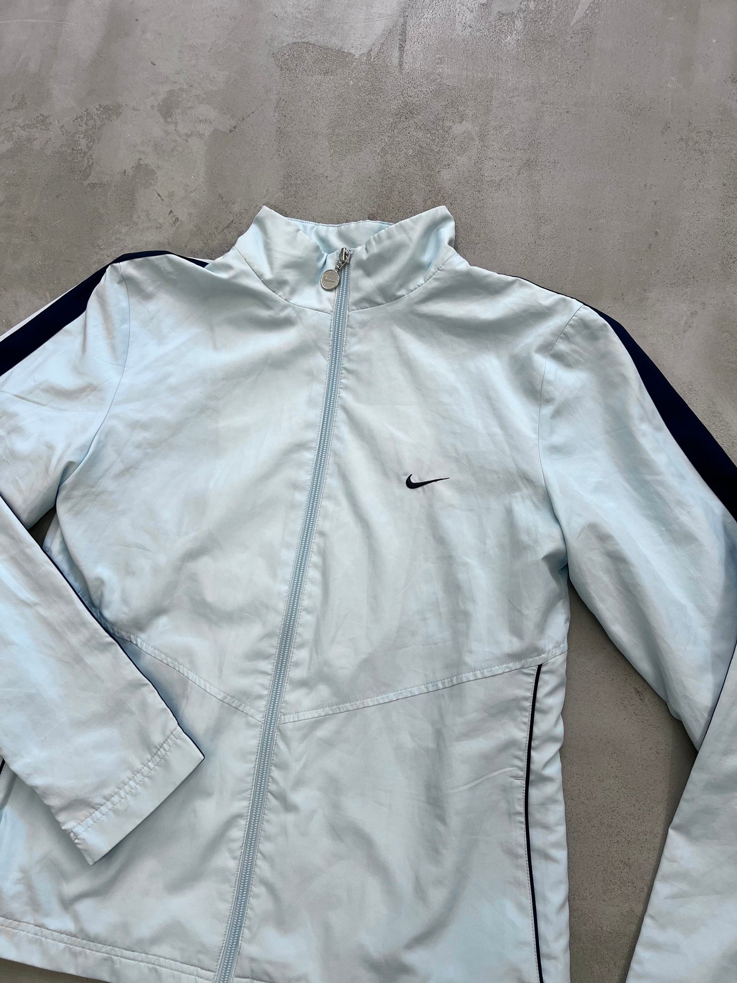 BABY BLUE NIKE TRACK JACKET - 2000S