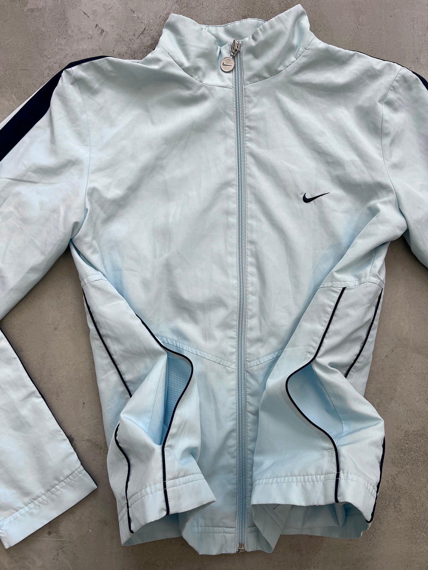 BABY BLUE NIKE TRACK JACKET - 2000S