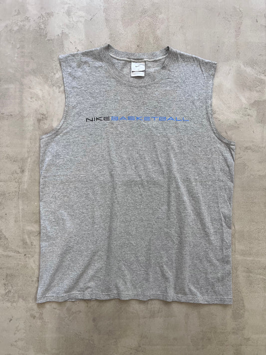 GREY NIKE BASKETBALL TANKTOP - 1990S - XL