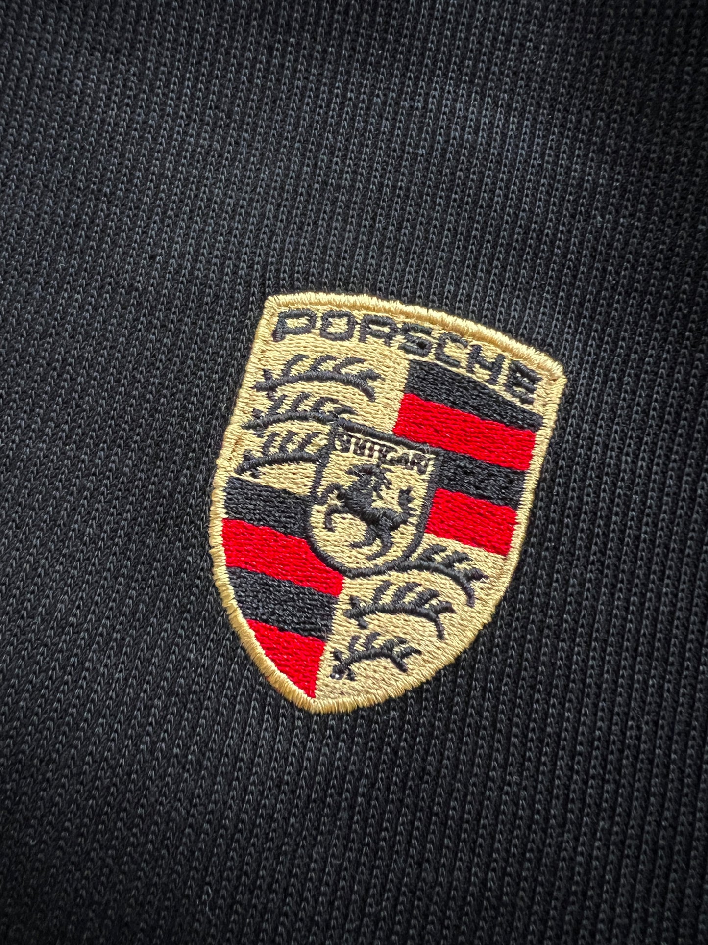 BLACK PORSCHE SWEATER - 1990S - XL