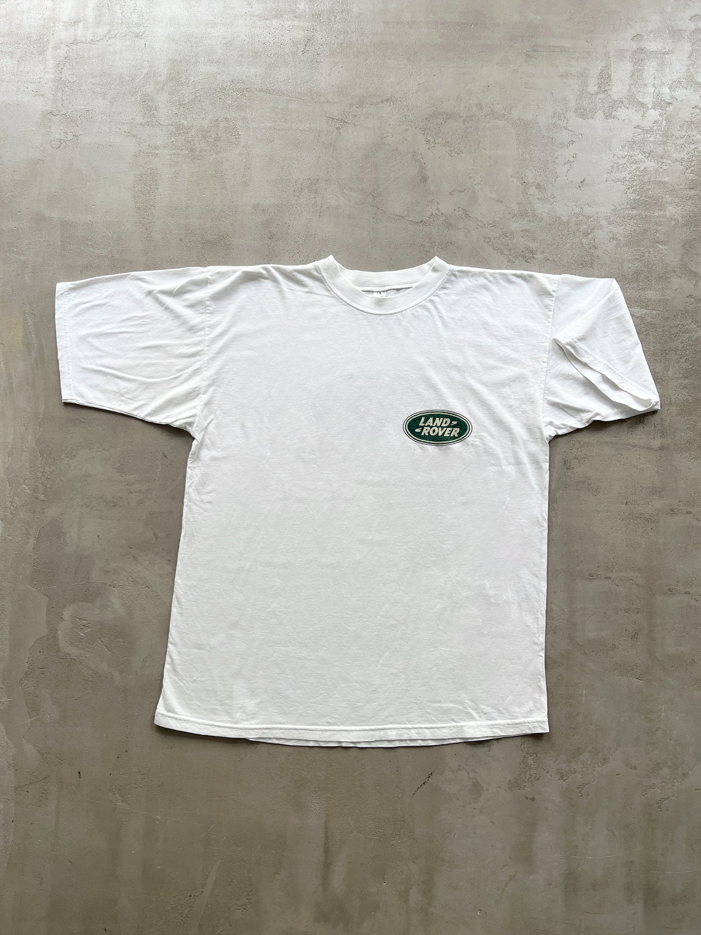 WHITE LAND ROVER TEE - 1990S - L