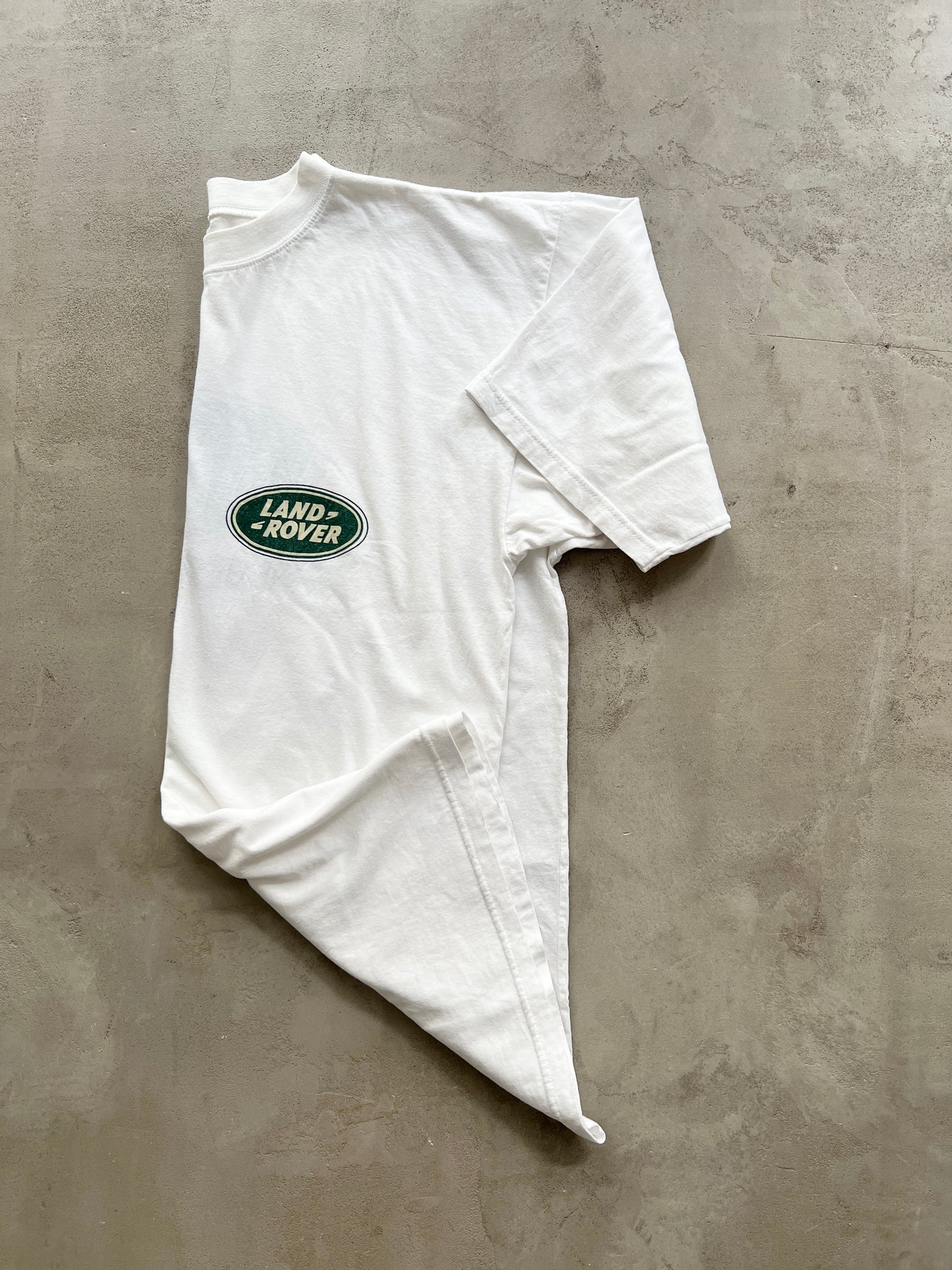 WHITE LAND ROVER TEE - 1990S - L