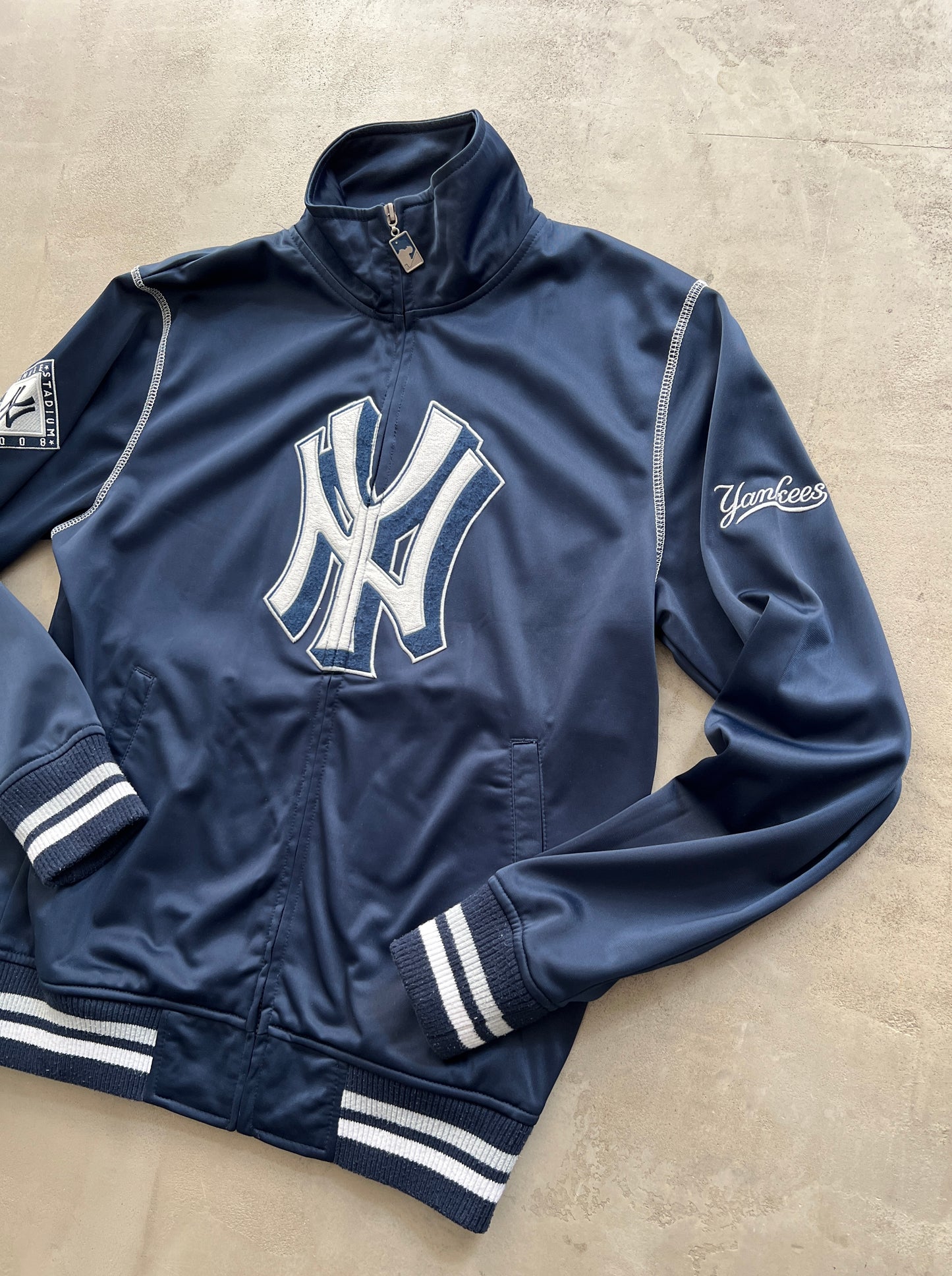 NAVY YANKEES JACKET  - 2000S - S/M