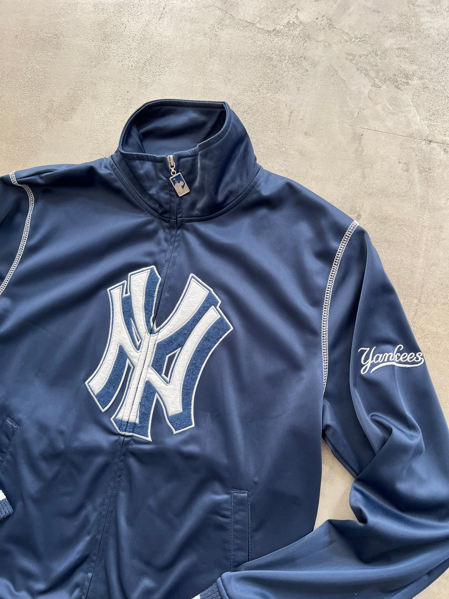 NAVY YANKEES JACKET  - 2000S - S/M