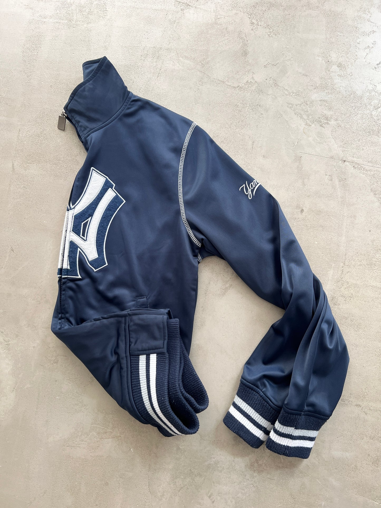 NAVY YANKEES JACKET  - 2000S - S/M