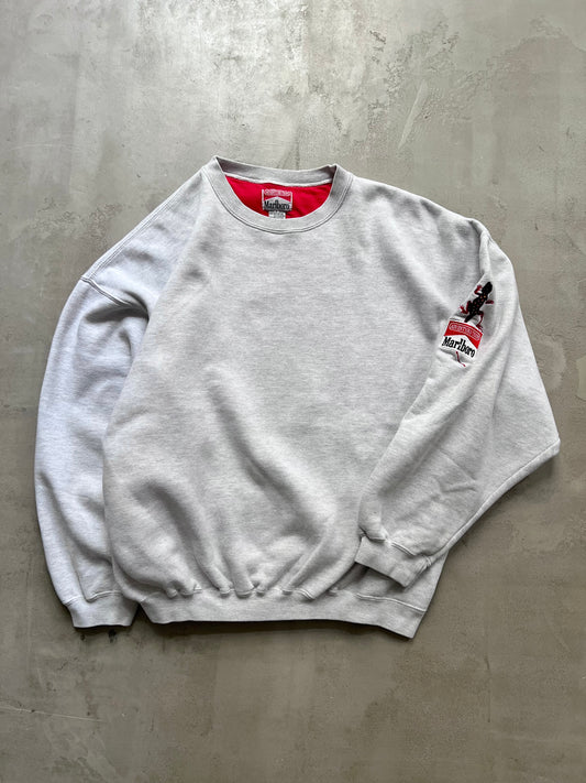 GREY MARLBORO SWEATER - 1990S