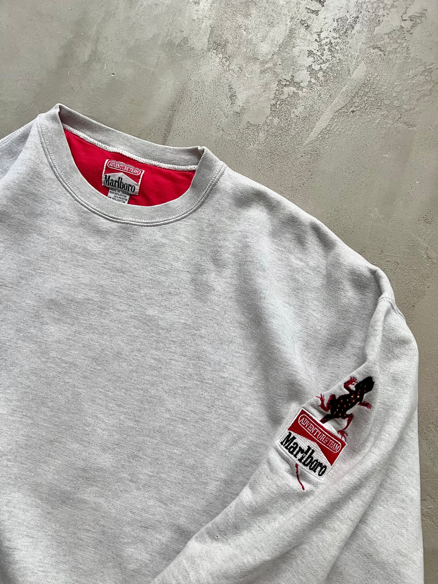 GREY MARLBORO SWEATER - 1990S