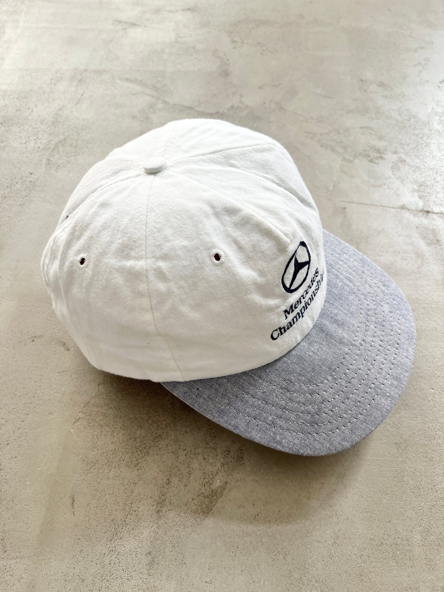 LIGHT BEIGE MERCEDES BENZ F1 RACING CAP - 1990S