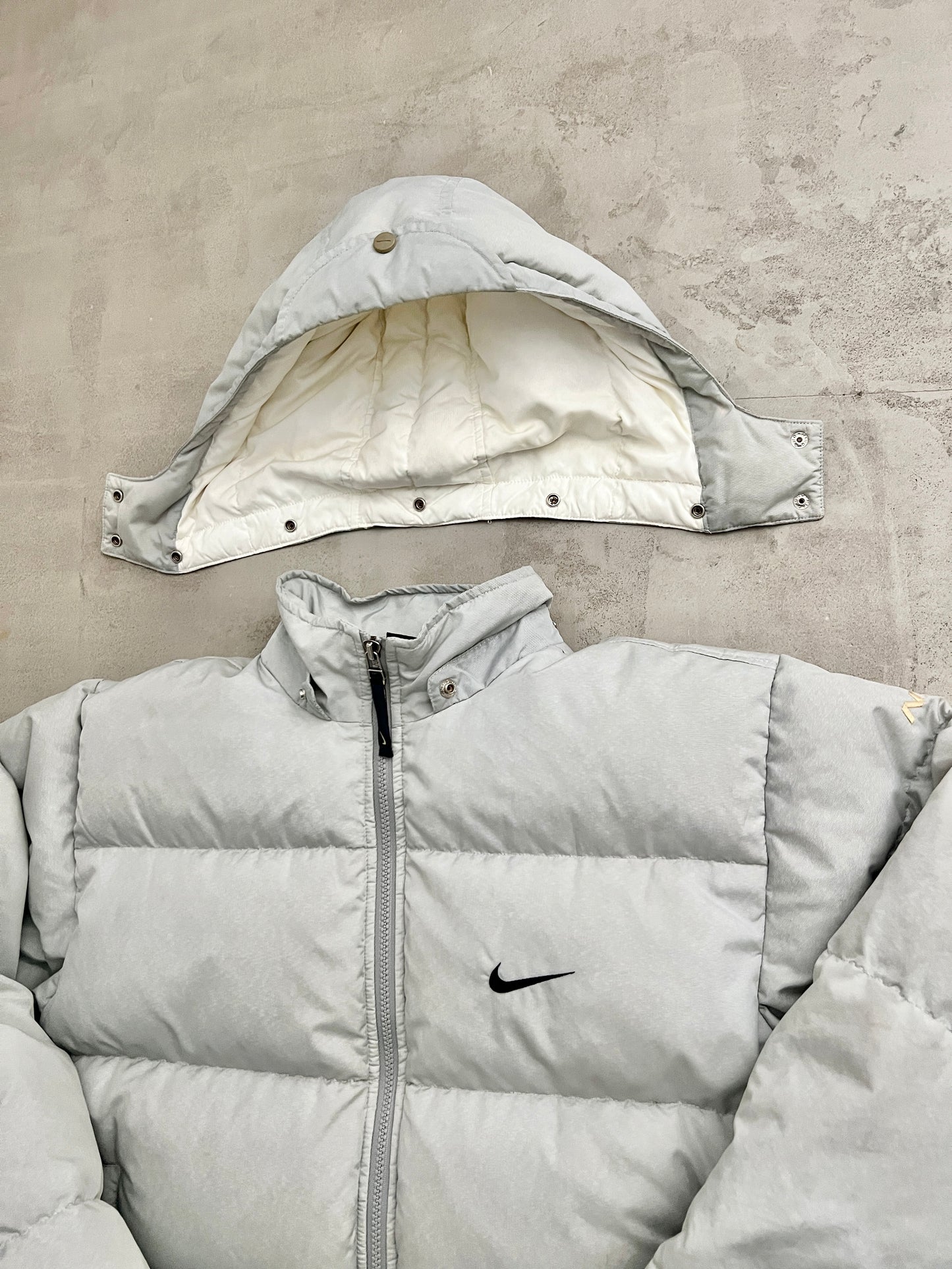 GREY NIKE PUFFER - 1990S - S