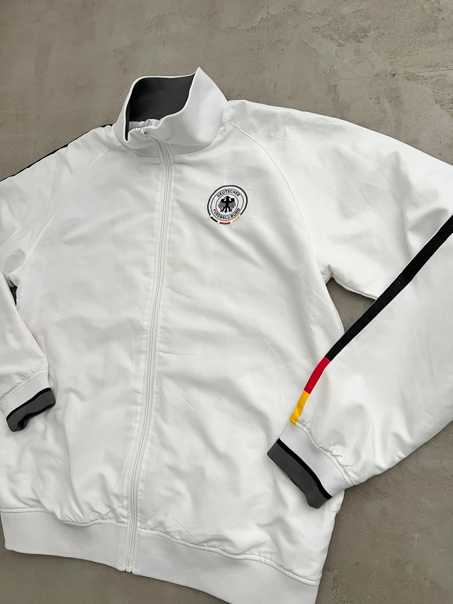 WHITE GERMANY SOCCER TRACK JACKET - 2000S - L