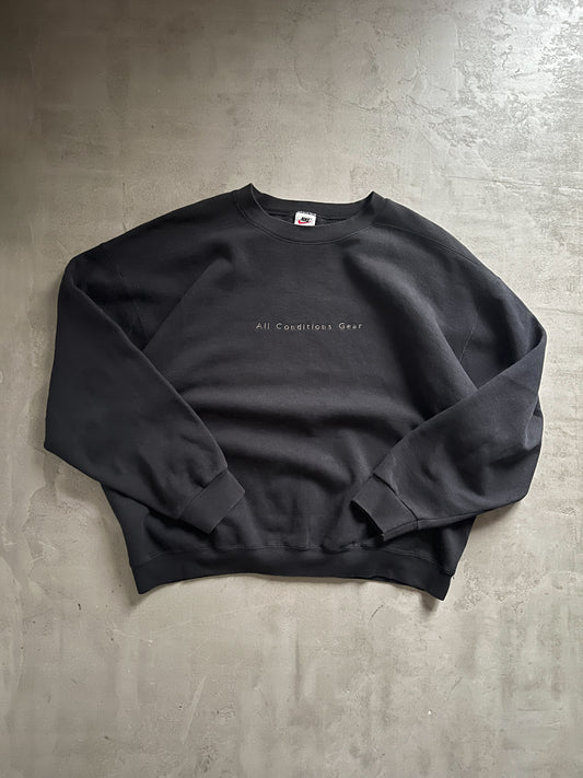 BLACK ACG SWEATER - 1990S - L