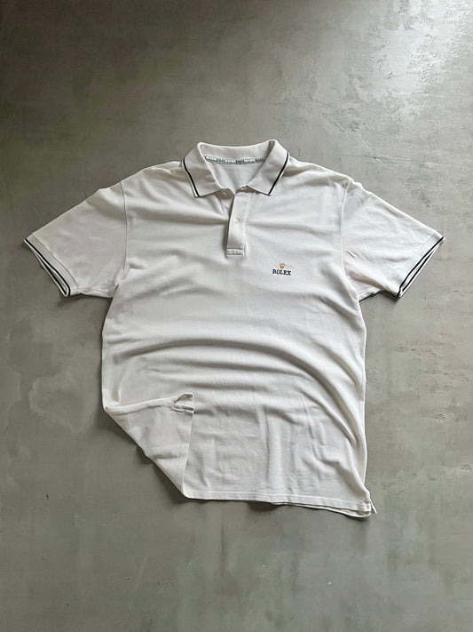 CREME WHITE ROLEX POLO - 2000S - L