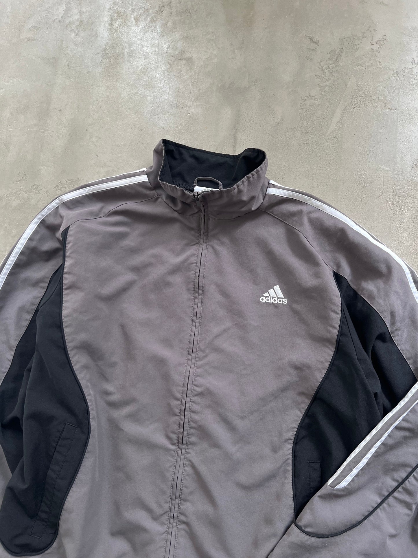 LIGHT MOCHA ADIDAS TRACK JACKET - 2000S