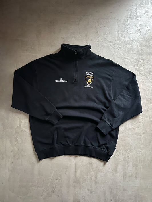 BLACK LAMBORGHINI HALFZIP - 2000S - XXL