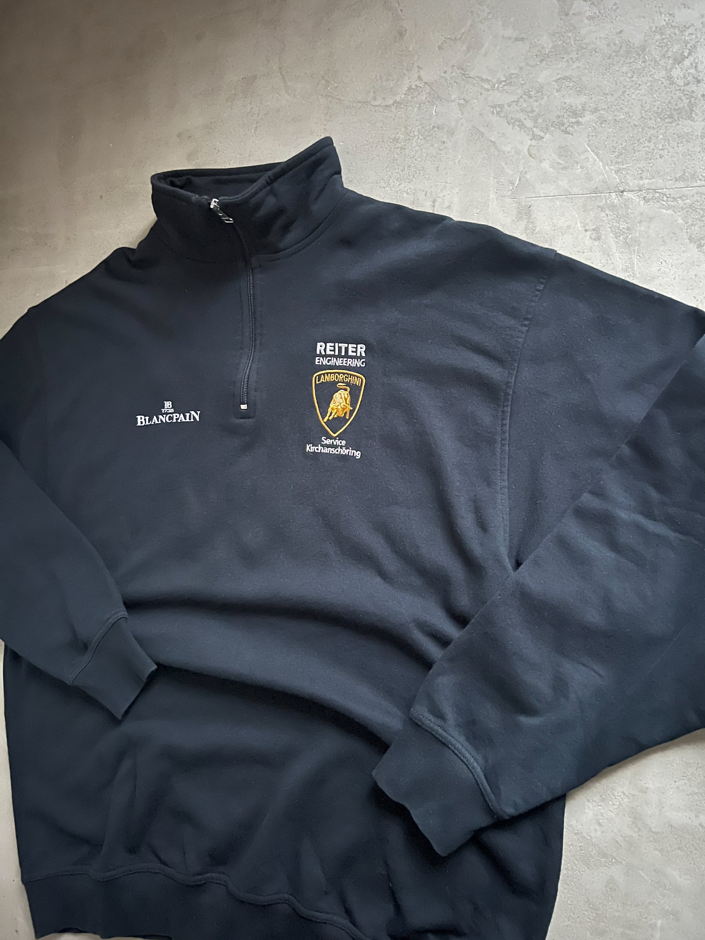 BLACK LAMBORGHINI HALFZIP - 2000S - XXL