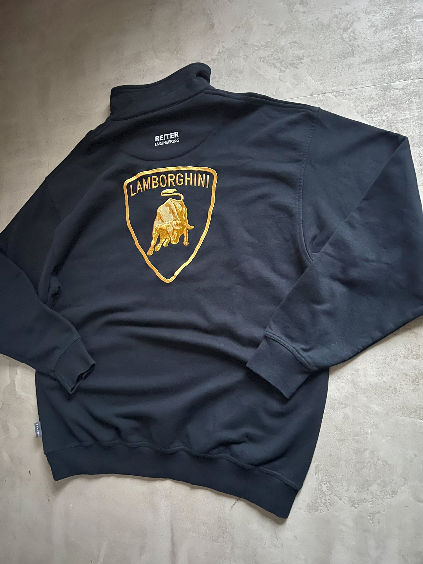 BLACK LAMBORGHINI HALFZIP - 2000S - XXL