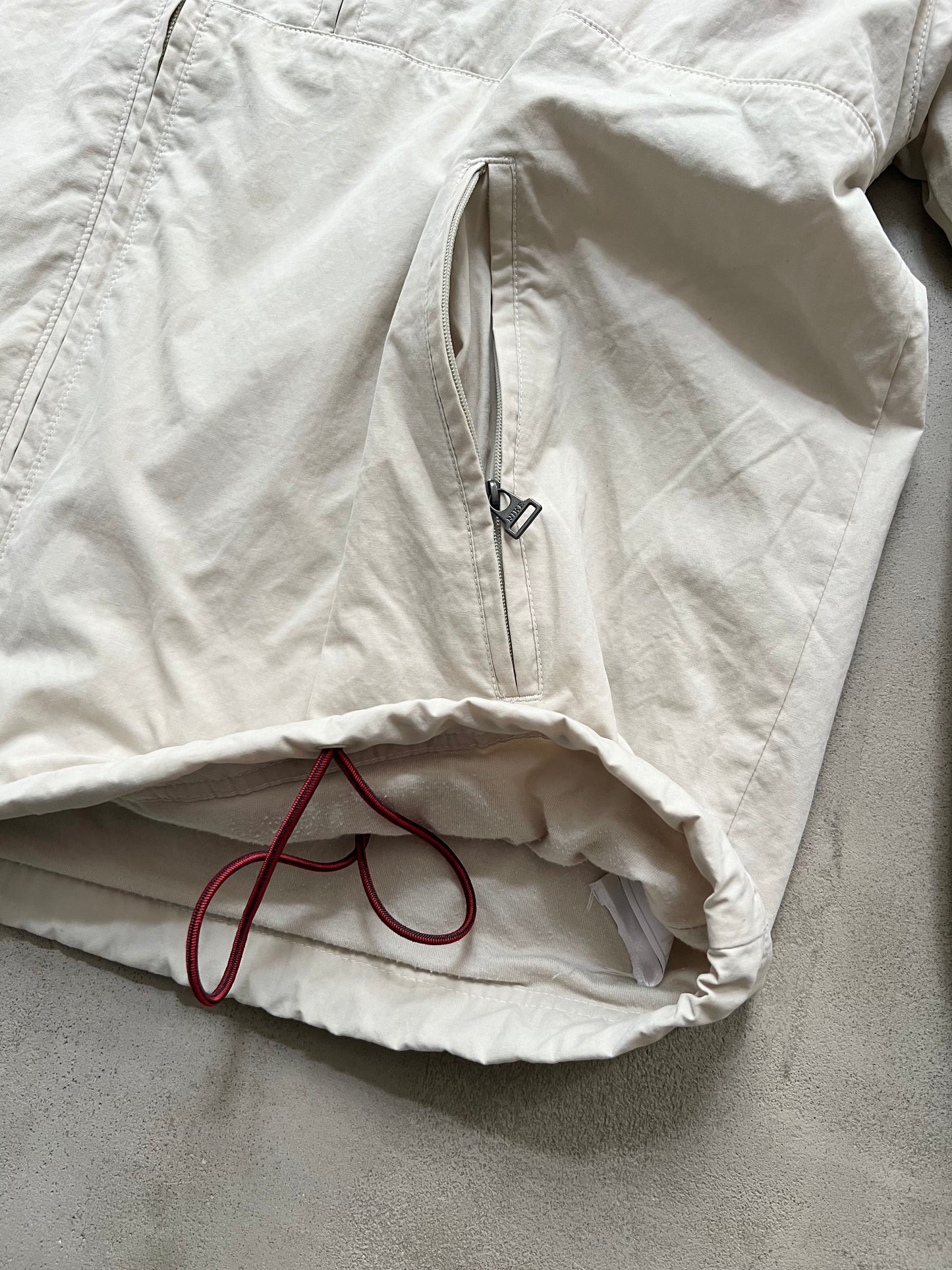 LIGHT BEIGE NIKE TRACK JACKET - 2000S - XL