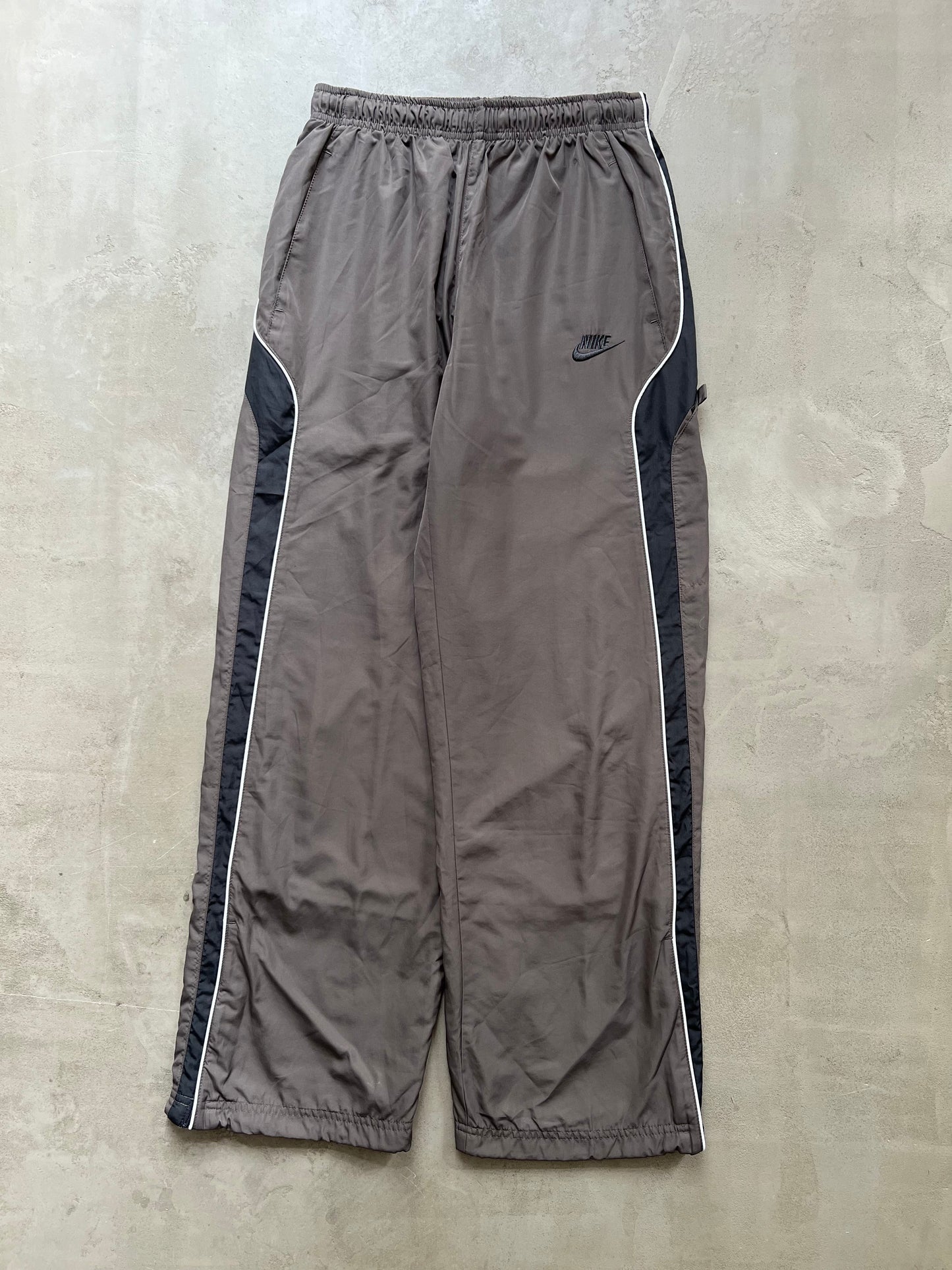 MOCHA/BLACK NIKE TRACK PANTS - 2000S - S/XS