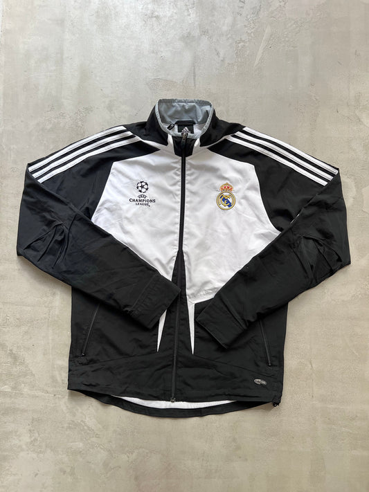 WHITE/BLACK REAL MADRID TRACK JACKET - 2000S