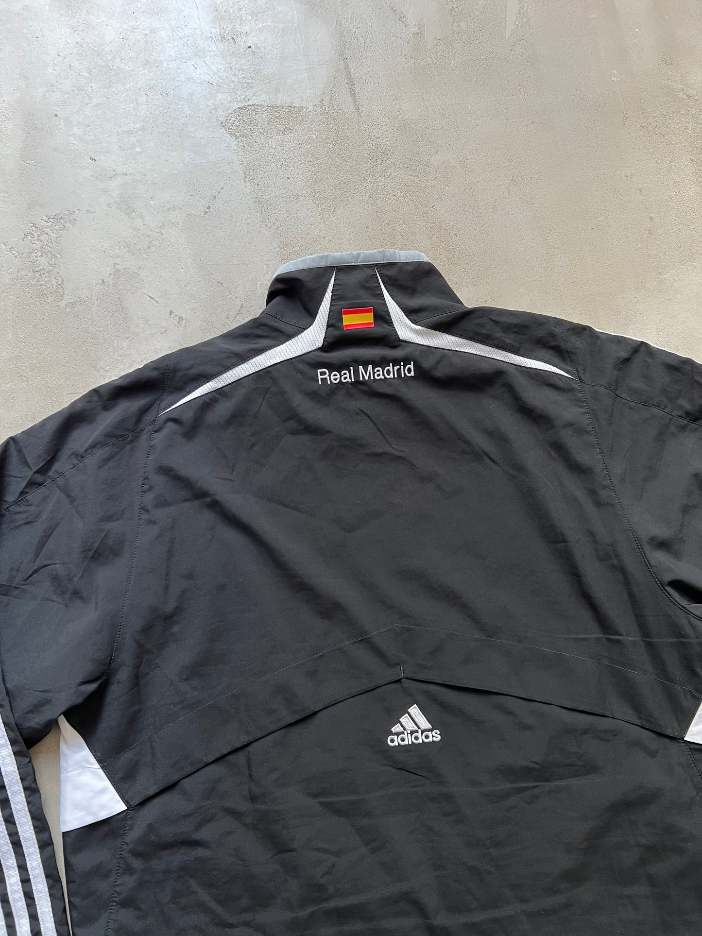 WHITE/BLACK REAL MADRID TRACK JACKET - 2000S