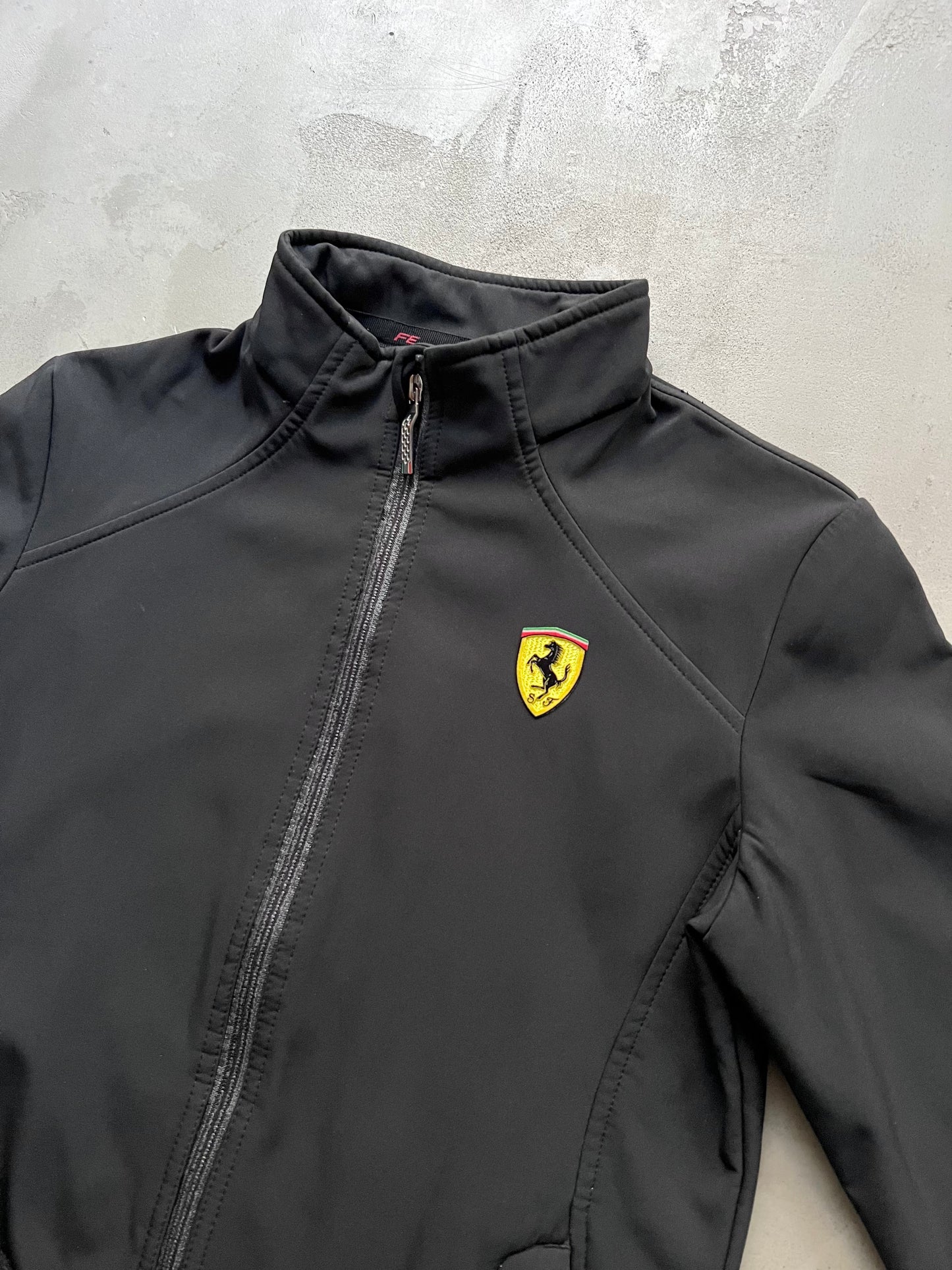 BLACK FERRARI TRACK JACKET - 2000S - XS