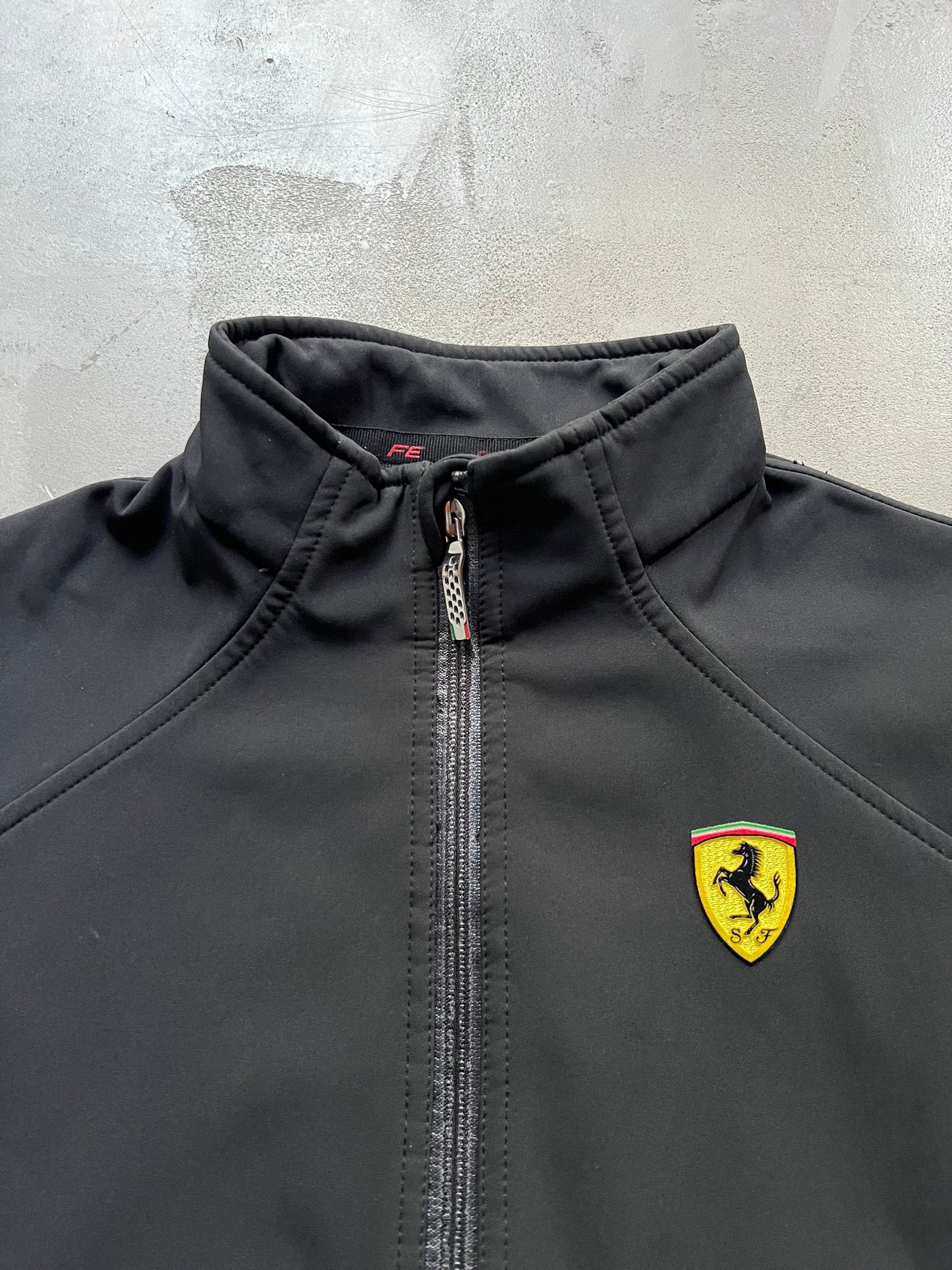 BLACK FERRARI TRACK JACKET - 2000S - XS