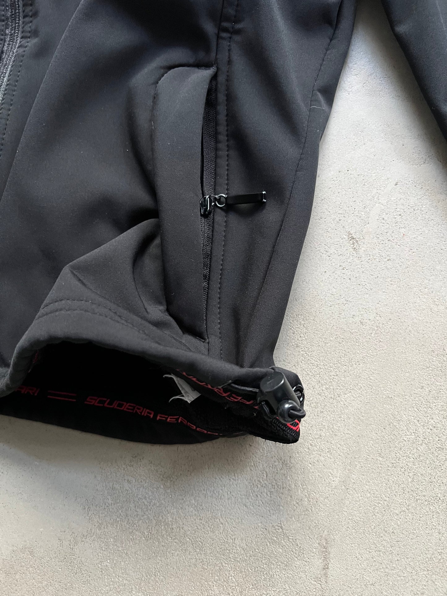 BLACK FERRARI TRACK JACKET - 2000S - XS