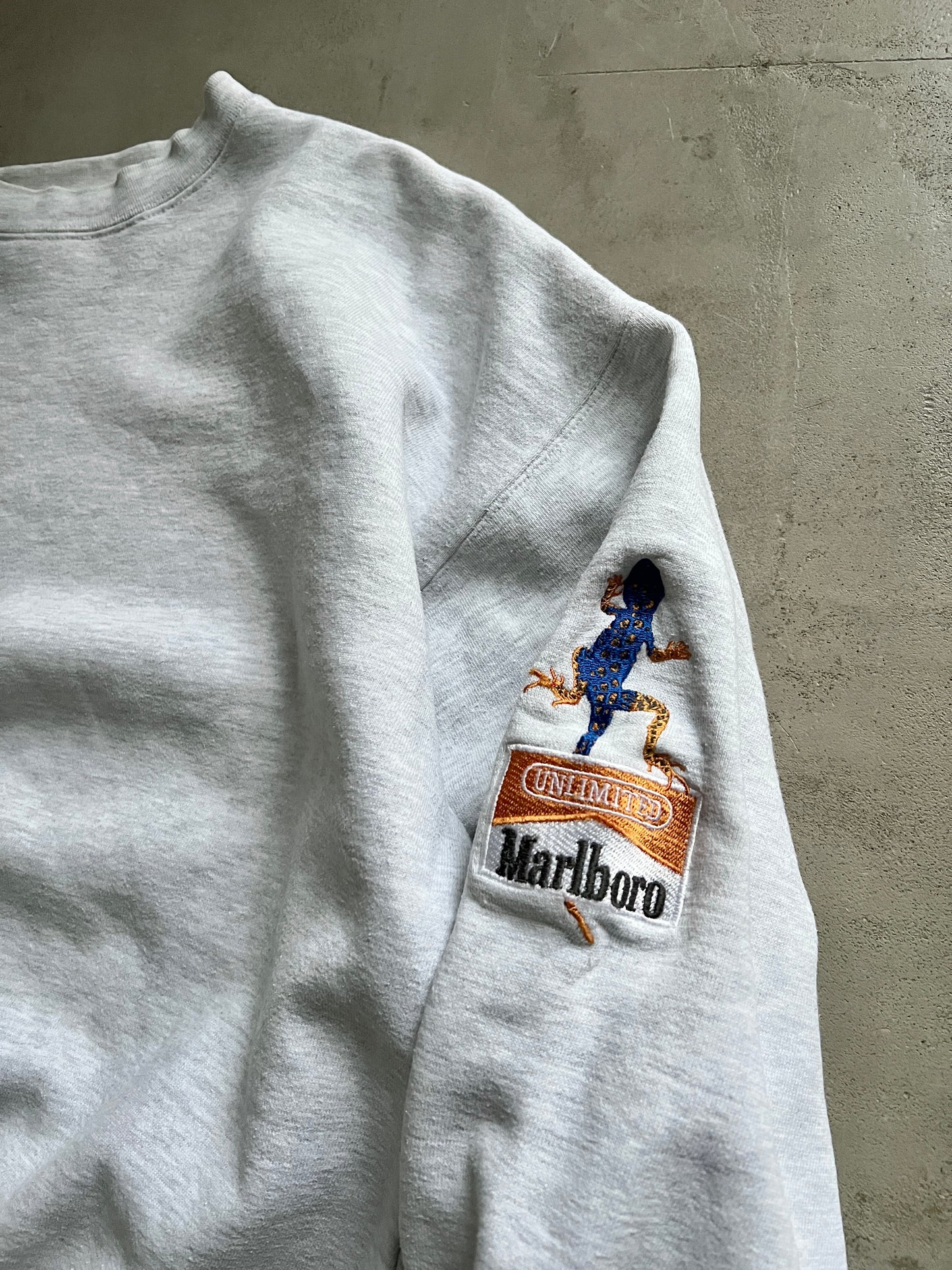 GREY MARLBORO SWEATER - 1990S - M