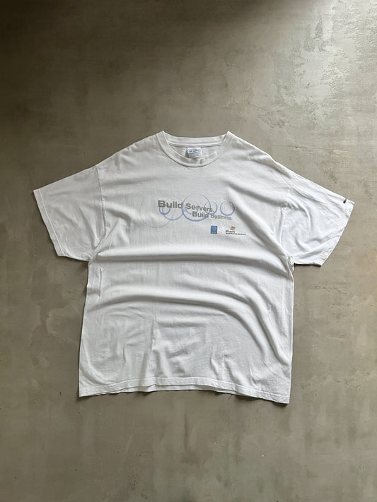 WHITE WINDOWS TEE - 2000S - XL