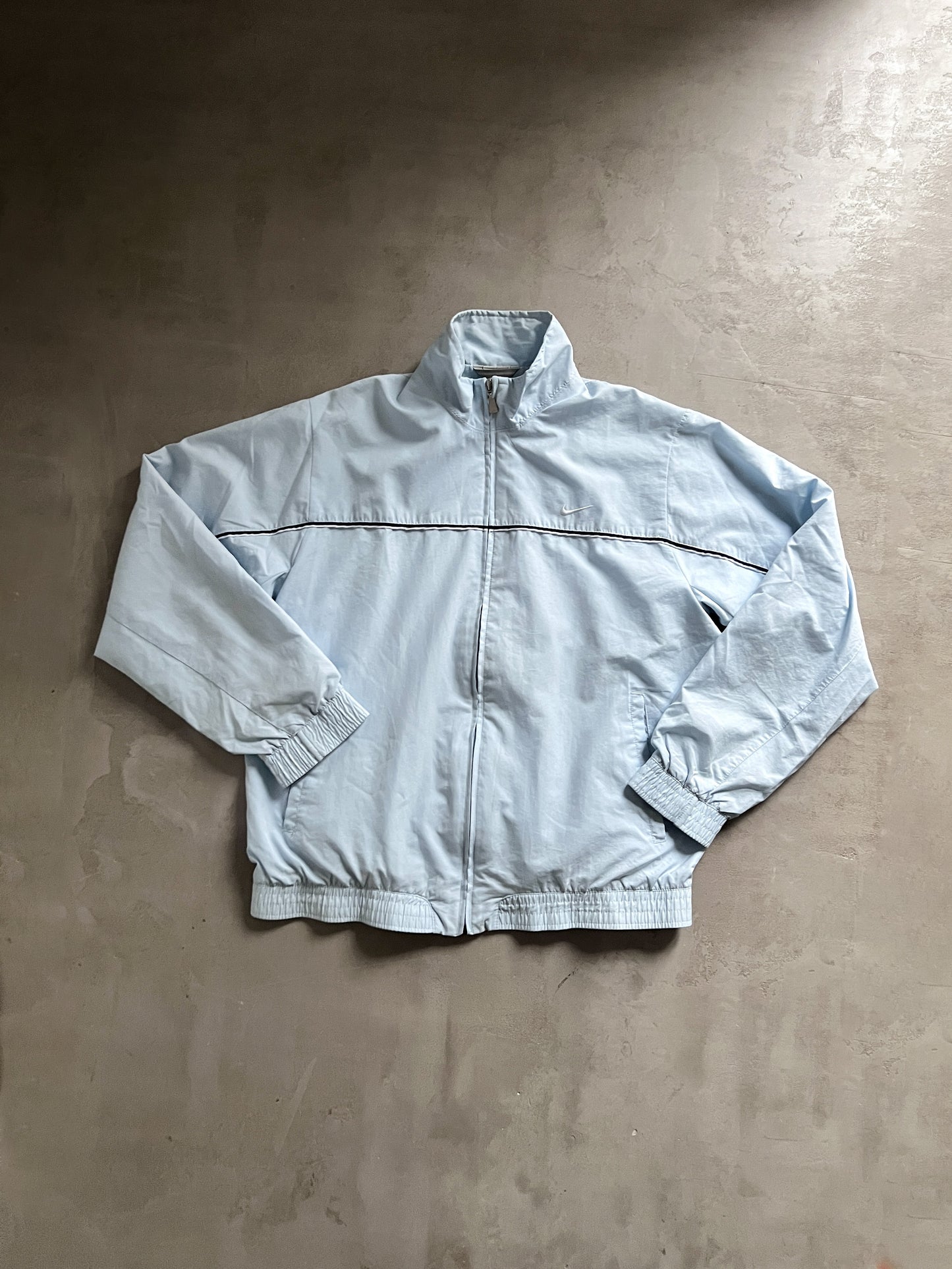 BABY BLUE NIKE TRACK JACKET - 2000S - M