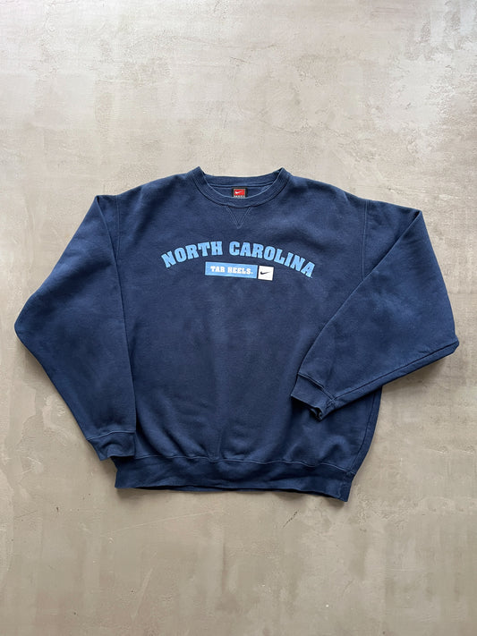 NAVY UNC NIKE SWEATER - 1990S - L