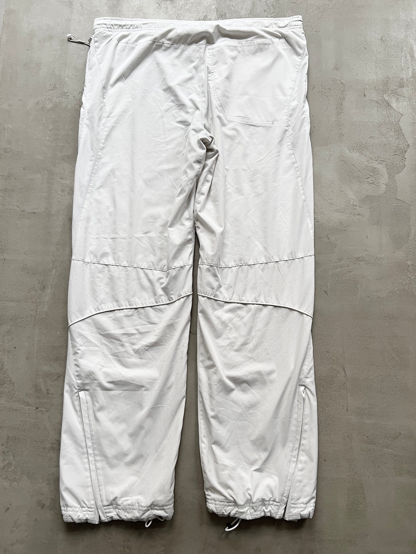 WHITE NIKE TRACK PANTS - 2000S