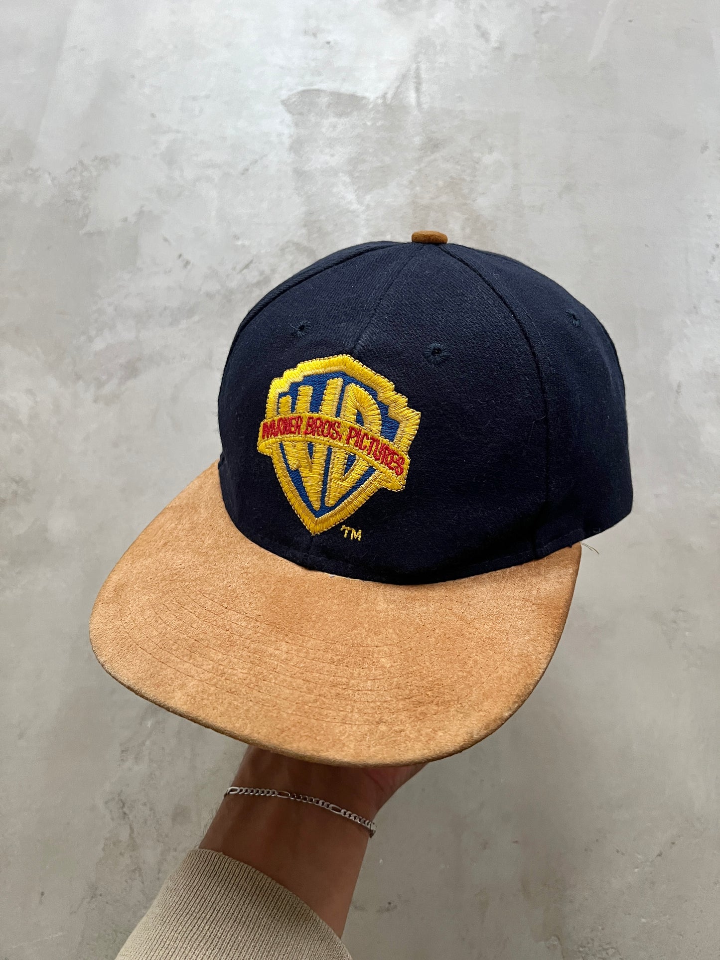 NAVY/BEIGE WARNER BROS CAP - 1990S