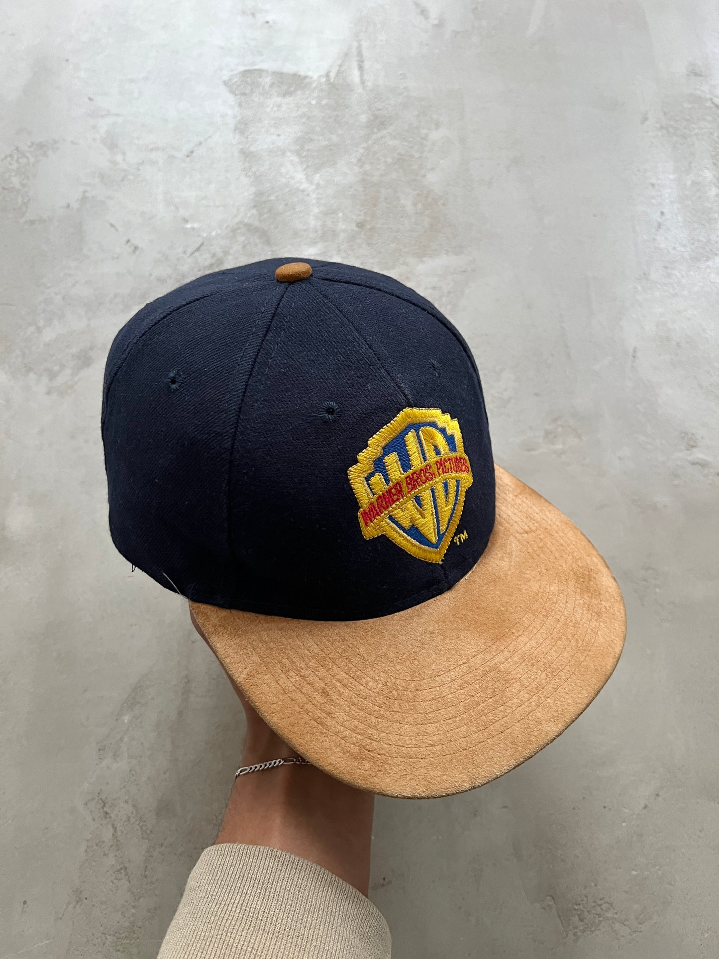 NAVY/BEIGE WARNER BROS CAP - 1990S