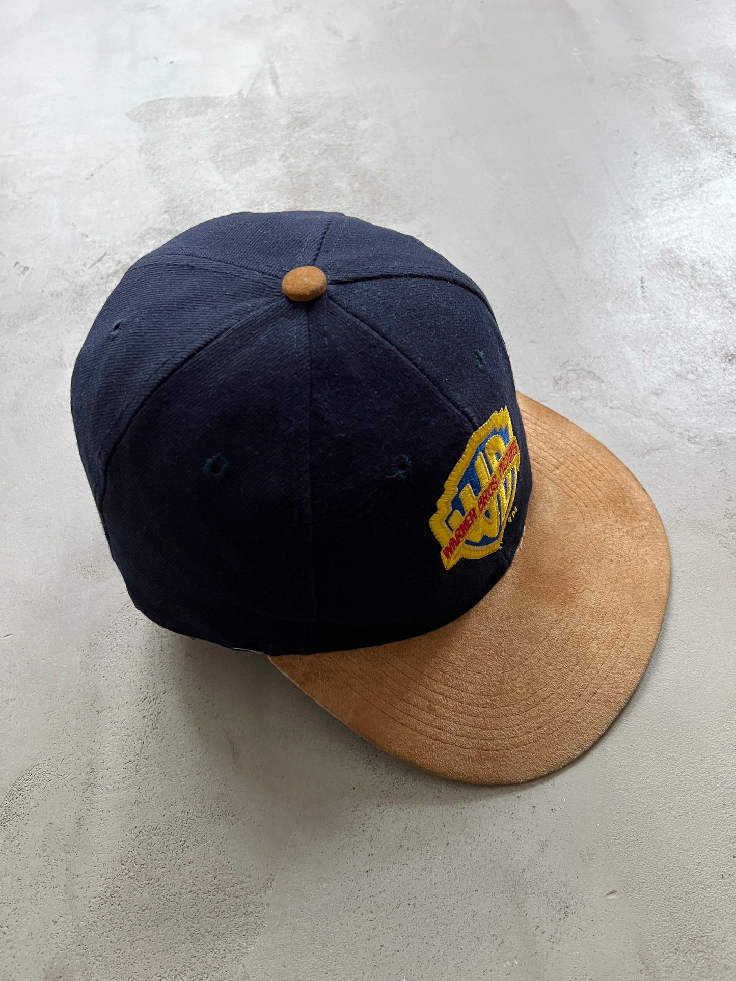 NAVY/BEIGE WARNER BROS CAP - 1990S