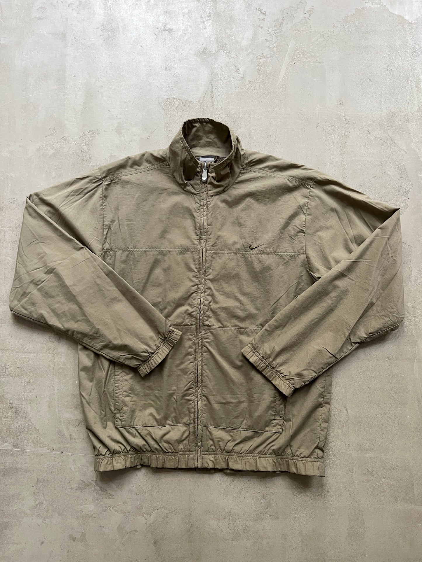 KHAKI/OLIVE NIKE TRACK JACKET - 2000S