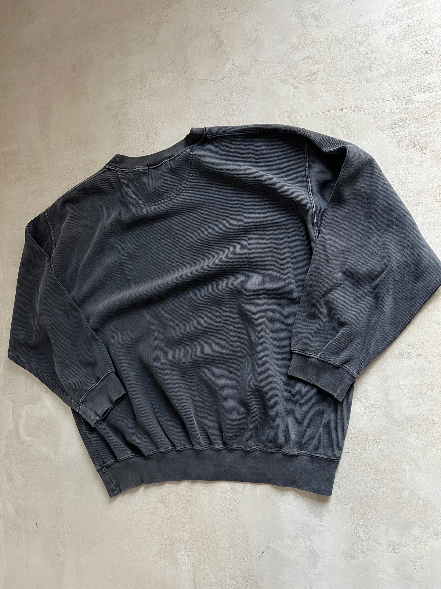 BLACK PORSCHE SWEATER - 1990S - L/M