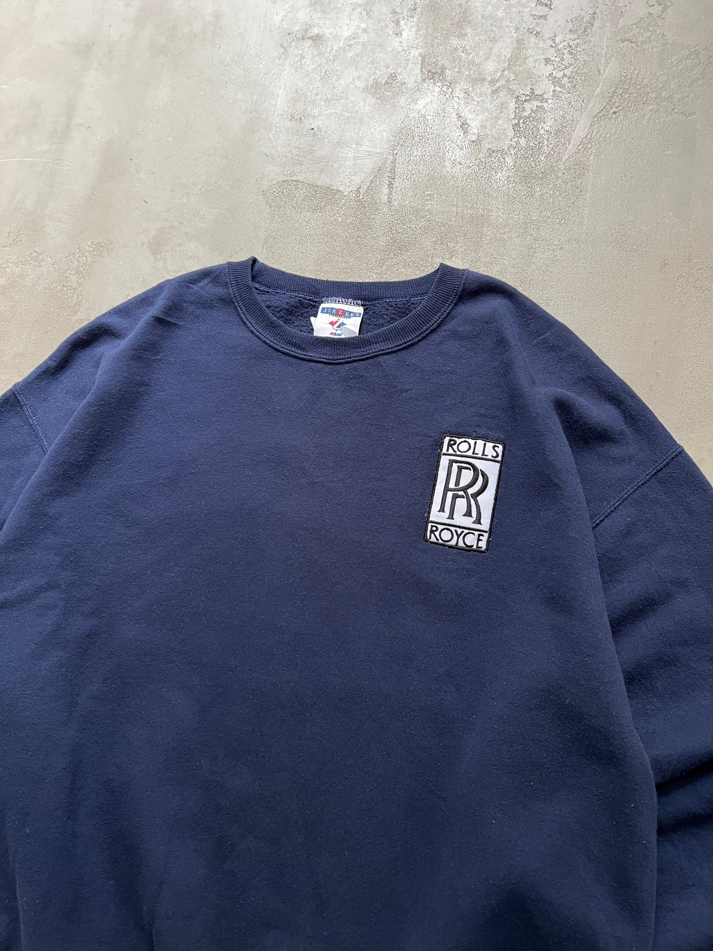 NAVY ROLLS ROYCE SWEATER - 2000S