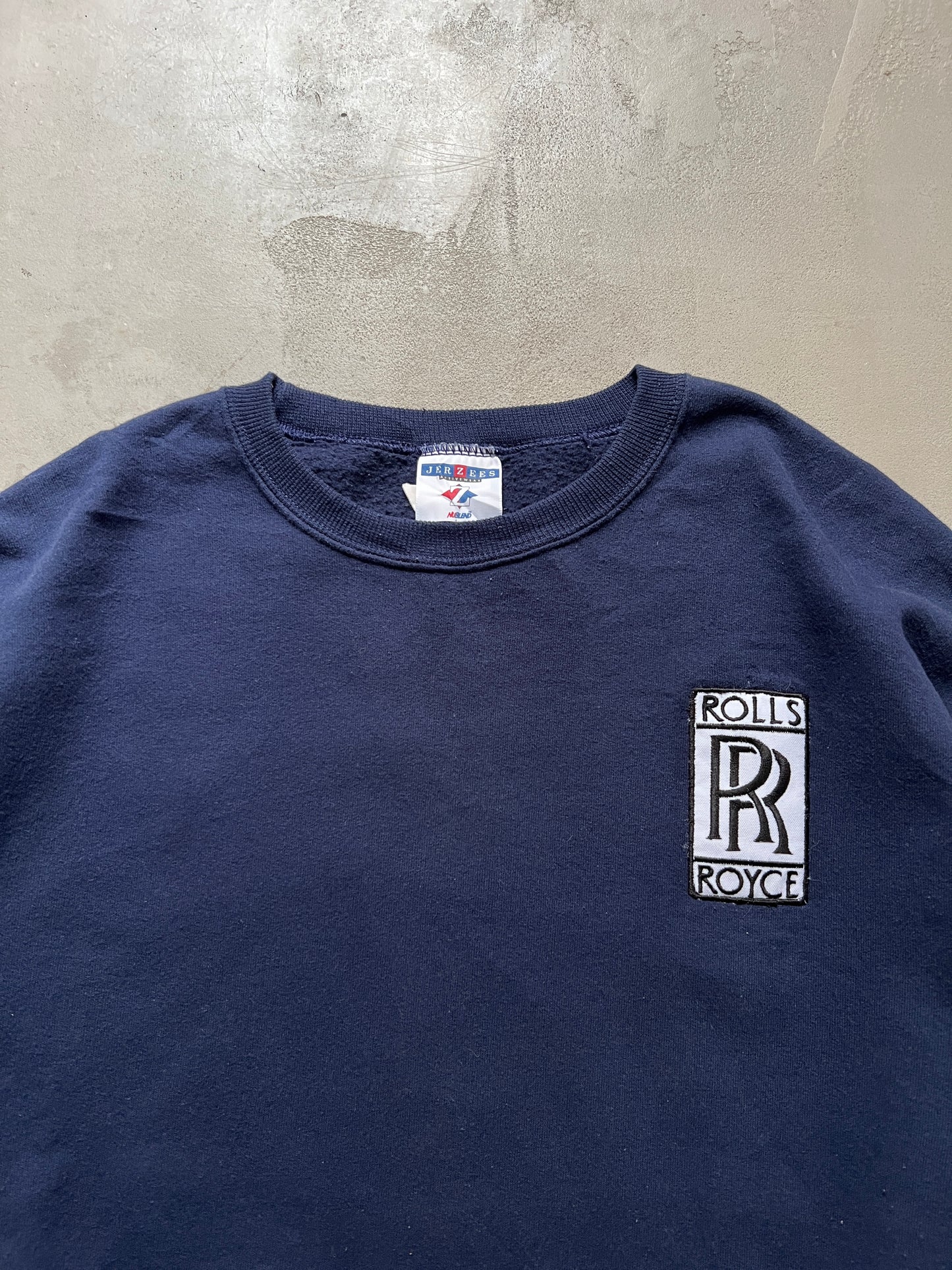 NAVY ROLLS ROYCE SWEATER - 2000S