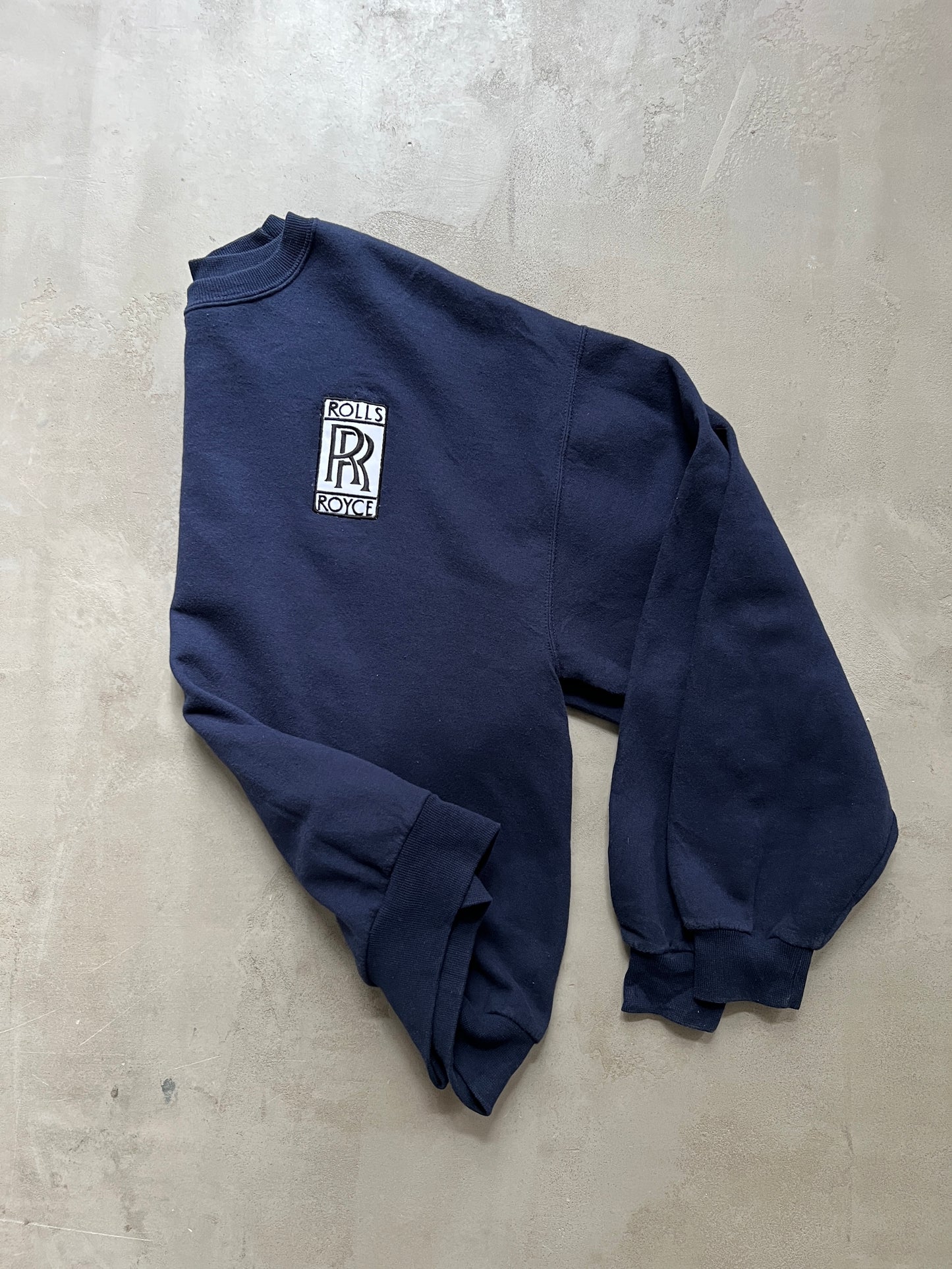 NAVY ROLLS ROYCE SWEATER - 2000S