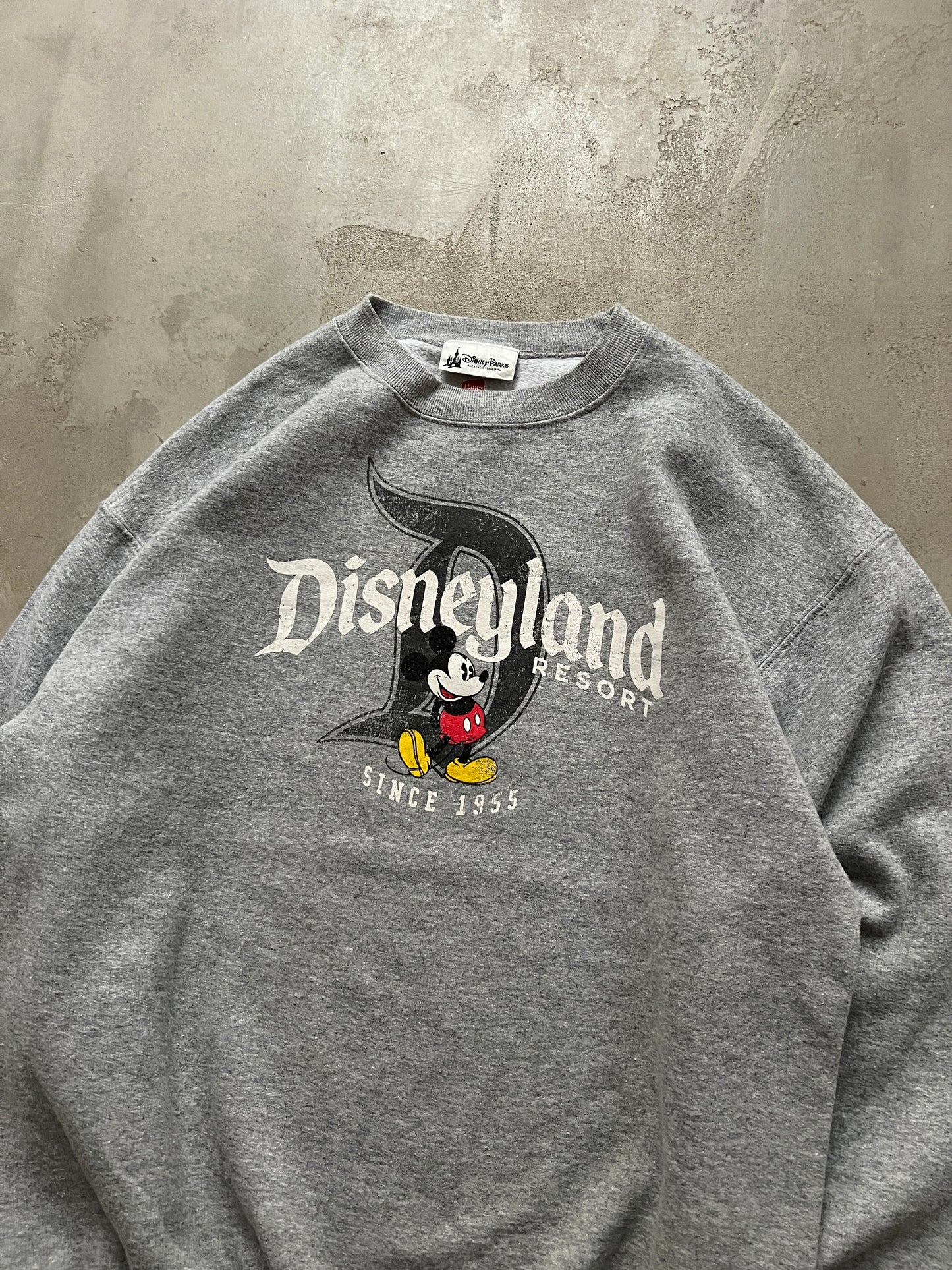 GREY DISNEY LAND SWEATER - 1990S - M